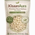 KisaanAura Premium Phool Makhana (Fox Nuts) Classic Pack (250g) | Fresh & Crunchy