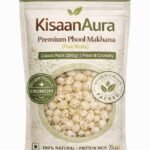 KisaanAura Premium Phool Makhana (Fox Nuts)Trial Pack (100g) | Light & Natural